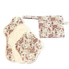 Earths Tribe | Reusable Organic Cotton Menstrual pads | Red & Cream (Individual) - Earths Tribe Australia 